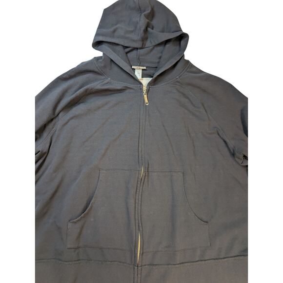 Women's V Sport by Venezia Hoodie Jacket Black White Gold Trim Nautical Sz 28/26 - Picture 2 of 7